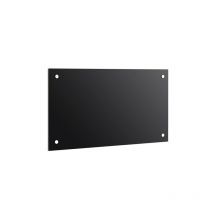 Panel trasero para cocina Cubierta de protección Placa contra salpicadura 80x55CM negro Cocina Protección de pared 6mm esg