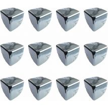 Soniatkia - shining house Protectores de esquinas de metal para muebles, protectores de esquinas de mesa, 12 piezas, soportes protectores de esquinas