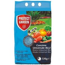 Protect Garden - Abono Universal blu Fertilizante Azul Granulado de Acción Rápida, Huerto, Jardín y Césped, 5 kg