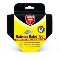 Protect Home - Portacebos para Ratones con Llave de Seguridad, Facil e Higiénico, Control de Roedores, Ratones s