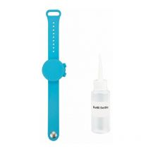 PROTECTBAND : Armband in Form einer Uhr, Desinfektionsgel-Spender Blau