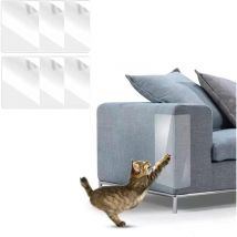 Protecteur de Rayure de Chat, 6 Pièces Protecteur de Meubles,40 x 15 cm Protection canape Chat, Protection Anti-Griffures, Protections Anti-Rayures