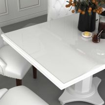 Protecteur de table transparent 100x90 cm 2 mm pvc