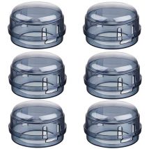 Protecteurs de verrouillage de cuisinière à gaz pour cuisine (6 pièces, noir)