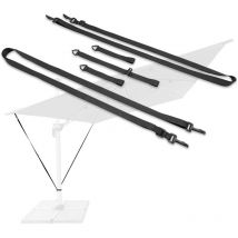 Protection Contre Le Vent Les Parasols/Parasol de terrasse/Auvent [Coupe-Vent Résistant aux intempéries Convient à Tout Parasol avec vis de Blocage]