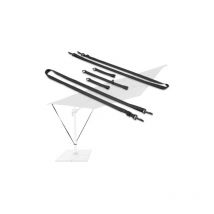 Tigrezy - Protection Contre Le Vent Les Parasols/Parasol de terrasse/Auvent Coupe-Vent Résistant aux intempéries Convient à Tout Parasol avec vis de