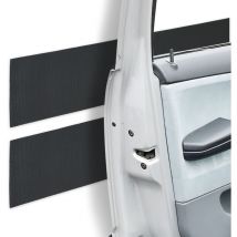 Relaxdays Protection de garage pour la portière automobile, lot 2, autoadhésive, 2 mx20 cm, EVA, épaisseur 7,5 mm, noir