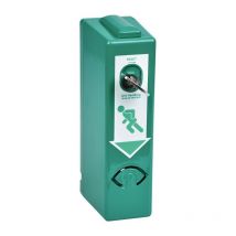 GFS - Protection de porte eh 990 000 phz avec 3 clés base laquée verte