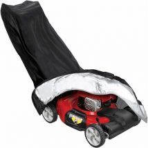Protection pour Tondeuse, Housse Tondeuse à Gazon Couverture de Tondeuse Etanche 193x112x64CM en Tissu 210D Oxfords Noir Durable Solide,