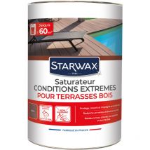 Saturateur haute protection pour terrasses en bois teinte teck 5L