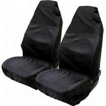Protections universelles en nylon imperméable pour sièges avant de voiture 75 x 55 x 55 cm (Set of 2) Noir