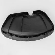 Schwarzer freischneider-klingenschutz