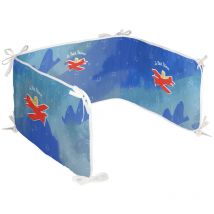 Protector de Cuna Happyfriday Le Petit Prince Son avion Multicolor 210 x 40 cm