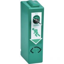 GFS - Protector de puerta eh 990 000 phz con 2 llaves, lacado verde, basado en
