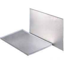 Protector Fregadera Aluminio Con Goma Mueble De 60 Centímetros