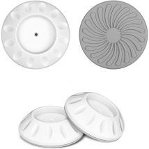 Protectores de pared de 4 piezas, topes de protección de pared para puertas para bebés, protección de presión para la pared, no requiere perforación