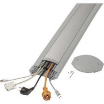 Protège Câbles Easyloader Alu Serpa 5.01047.7042 (L X L X H) 1500 X 150 X 17 Mm Aluminium, Gris Clair 1 Set