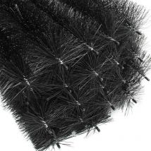 Le Poisson Qui Jardine - Protège-gouttière Lot de 20 (24m) - Protection contre feuilles, épines - Diamètre 8 cm - Noir