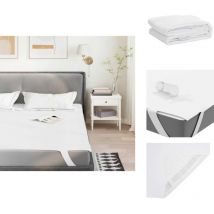 Protège-matelas blanc 160x200 cm imperméable - Protège-matelas - Protège-matelas Imperméable - Drap De Lit - Drap-housse