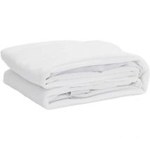 Protège-matelas blanc 160x200 cm imperméable Vidaxl