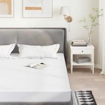 Protège-matelas blanc 90x190 cm imperméable