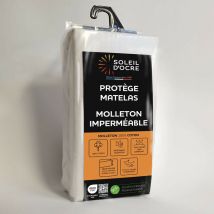 Protege matelas coton 160x200 cm molleton imperméable, par Soleil d'ocre