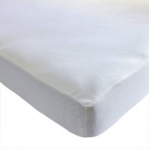 Protège matelas 100% coton bio molleton imperméable bonnet 27 cm à 30 cm Someo 160x200 - lune