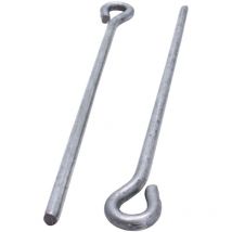 Abhängedraht mit Öse für Abhänger Trockenbau 100 Stück, Silber, Zubehör Deckenprofile, Made in Germany - 125mm - Protektor