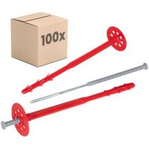 Dämmstoffdübel Universell - 100 Stück Ø10x260mm mit Stahlnagel für wdvs - Protektor