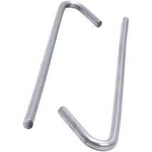 Fil de suspension avec crochet pour suspensions pour cloisons sèches 100 pièces, argent, accessoires pour profilés de plafond, Made in Germany