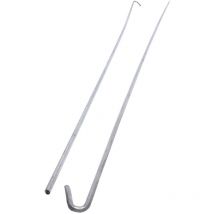 Protektor - Fil de suspension avec crochet pour suspensions pour cloisons sèches 100 pièces, argent, accessoires pour profilés de plafond, Made in