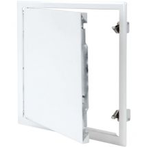 Protektor - Revisionsklappe mit Schnappverschluss, Weiß Revisionstür, Wartungsklappe mit Schnappverschluss, Feuchtraumgeeignet - 30x30cm