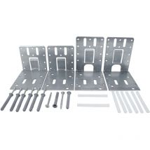 Protektor - Türpfosten Steckwinkel, Türwinkel Trockenbauprofile, Silber, Zubehör Deckenprofile Trockenbau, Made in Germany - ua/cw 100