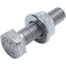 Protektor - Vis à tête hexagonale M8.8, vis pour construction sèche 100 pièces, M8 x 30 sw 13, A1 Argent Accessoires profilés de plafond pour