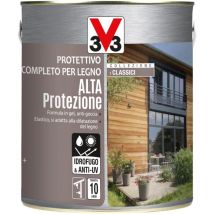 protettivo completo per legno alta protezione all' acqua, colore noce scuro - 2,5 litri