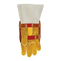 Protezione della mano crosta bovina con protezione pfr alluminata Weldas