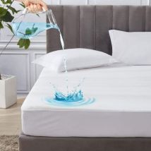 Langray - Protège Matelas Imperméable Alèse de lit imperméable Alèse Respirante Anti-Acarien et Hypo-Allergénique Anti-Bactérien Anti-Moisissures