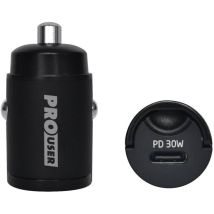 Prouser - Chargeur Usb 30 W 1x Usb-c Power Delivery Noir Pour Voiture S845462