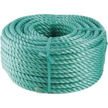 Corda in poliestere verde 40m, Ø10mm