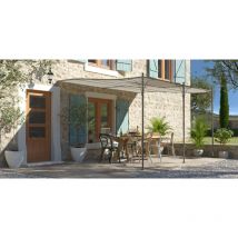 Sélection Brico-travo - Provence - Pergola Adossee En Acier 3X4M - Structure Seule