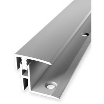 Abschlussprofil Parkettausgleich Breite: 21 mm Höhenausgleich: 17 - 22 mm Länge: 1000 mm Aluminiumprofil Silber 1 Stück - Proviston