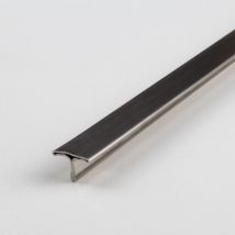 Bauprofil 7 x 25 x 2500 mm T-Profil Montageprofil Metallprofil Bodenprofil Aluminium eloxiert Edelstahl matt - Proviston