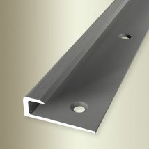 Einfassprofil Breite: 30 mm Höhe: 7 mm Länge: 2500 mm Aluminium eloxiert Abschlussprofil Glatt Edelstahl Fein Geschliffen Versenkt Gebohrt - Proviston