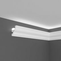 Lichtleiste Polymer 40 x 45 x 2000 mm Weiß Indirekte Beleuchtung Led-Beleuchtung - Proviston