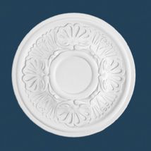 PROVISTON Stuckrosette 280 mm Durchmesser Rosette Polystyrol Deckenrosette Weiß