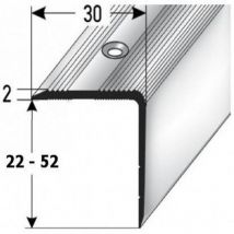 Treppenkanten- & Winkelprofil Aluminium 30 x 52 x 1000 mm Bronze Dunkel - Proviston
