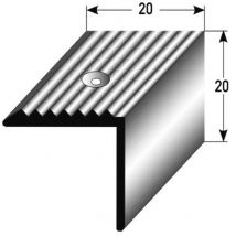 Proviston - Treppenkanten- & Winkelprofil Aluminium 20 x 20 x 1000 mm Bronze Hell Winkel