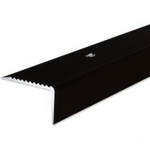 Proviston - Treppenkante 20 x 40 x 2000 mm Treppenkantenprofil Treppenwinkel Winkelprofil Kombiwinkel Aluminium eloxiert Bronze Dunkel Gebohrt
