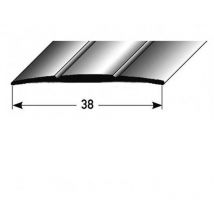 PROVISTON Übergangsprofil 1.8 x 38 x 2700 mm Übergangsschiene Übergangsleiste Bodenprofil Abdeckleiste Aluminium eloxiert Bronze Hell Selbstklebend