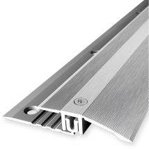 Bergangsprofil Laminatprofil Breite: 44 mm Höhenausgleich: 6.5 - 16 mm Länge: 1000 mm Aluminiumprofil Silber 1 Stück - Proviston